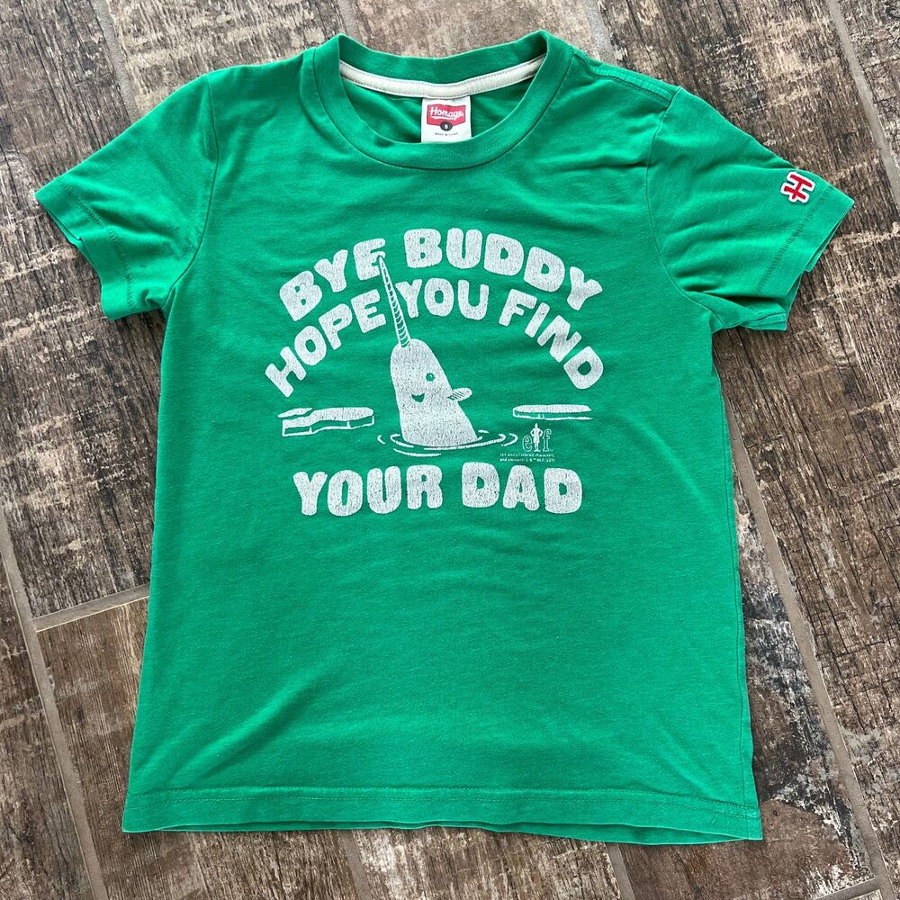 Elf Bye Buddy Christmas Homage T-Shirt Kids 8